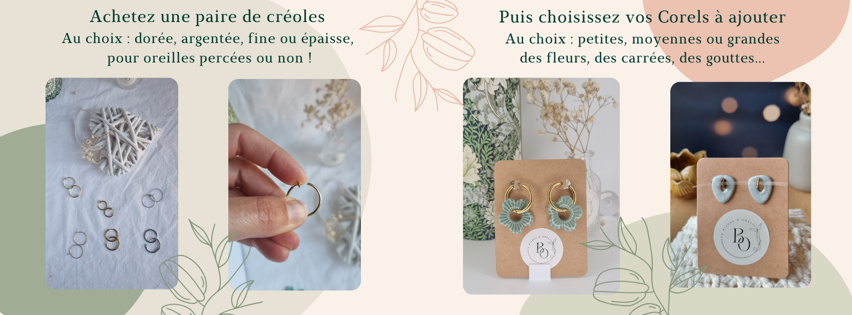 Créoles interchangeables Corels