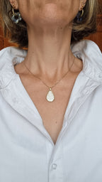 Pendentif Paco blanc