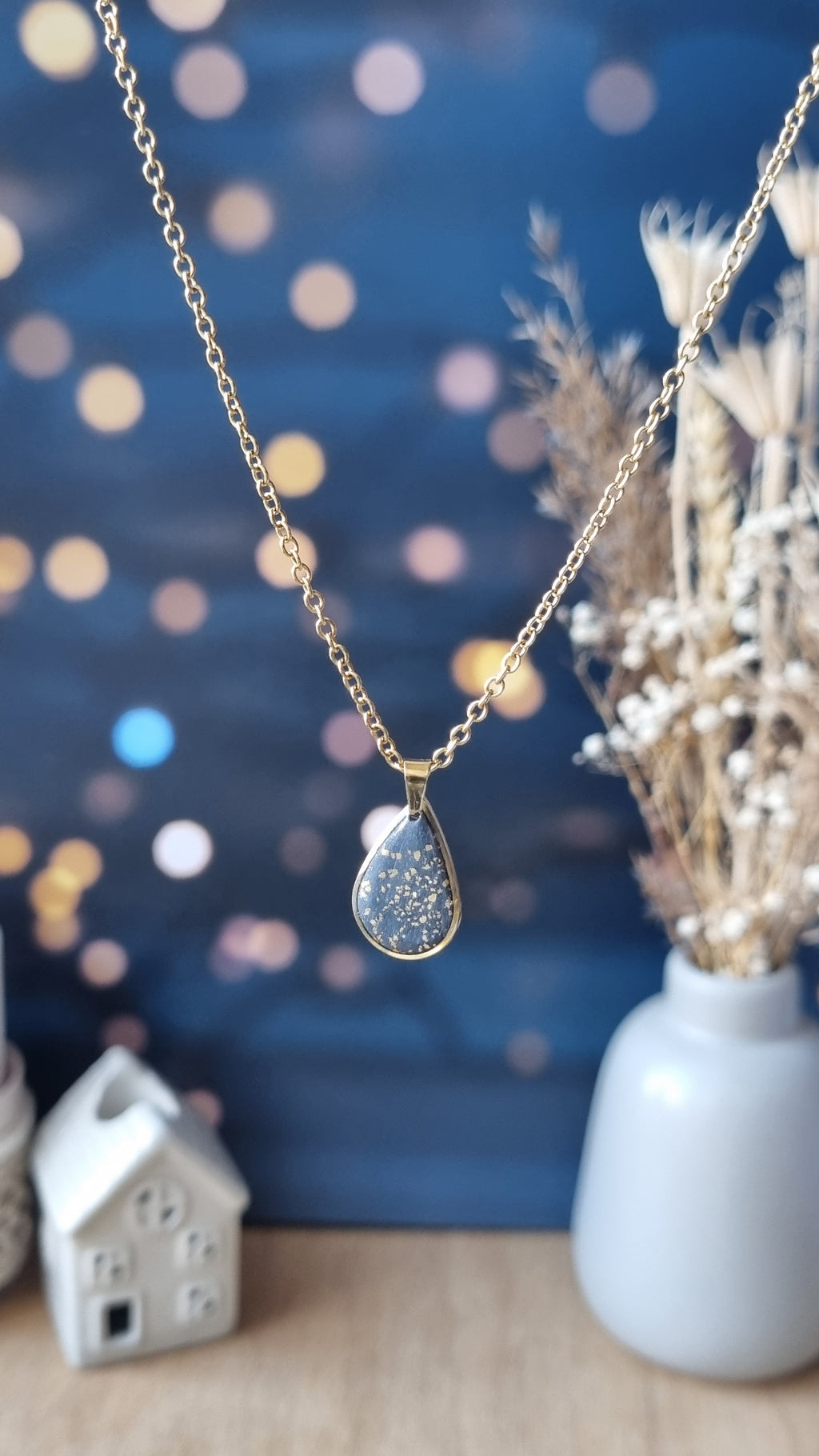 Collier Calixte petit gris