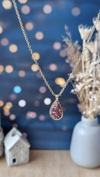 Collier Calixte petit prune