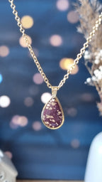 Collier Calixte petit prune