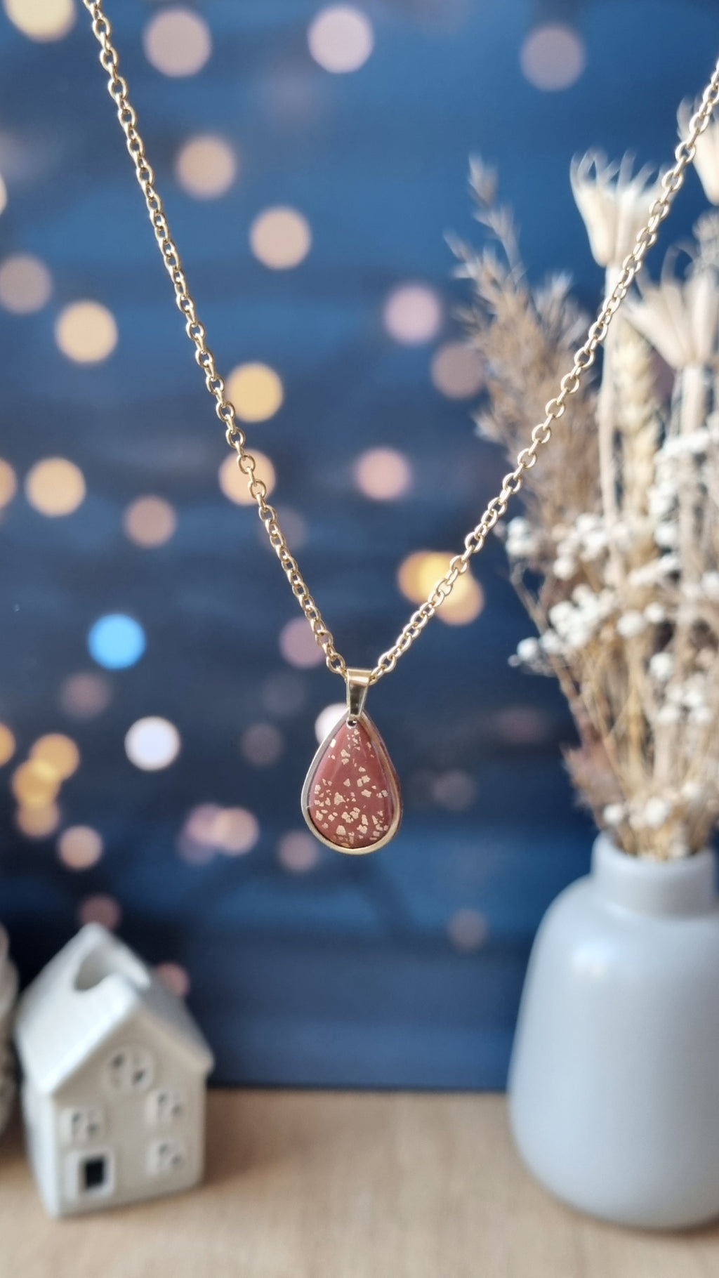 Collier Calixte petit marron