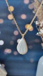 Collier Caliste grand beige