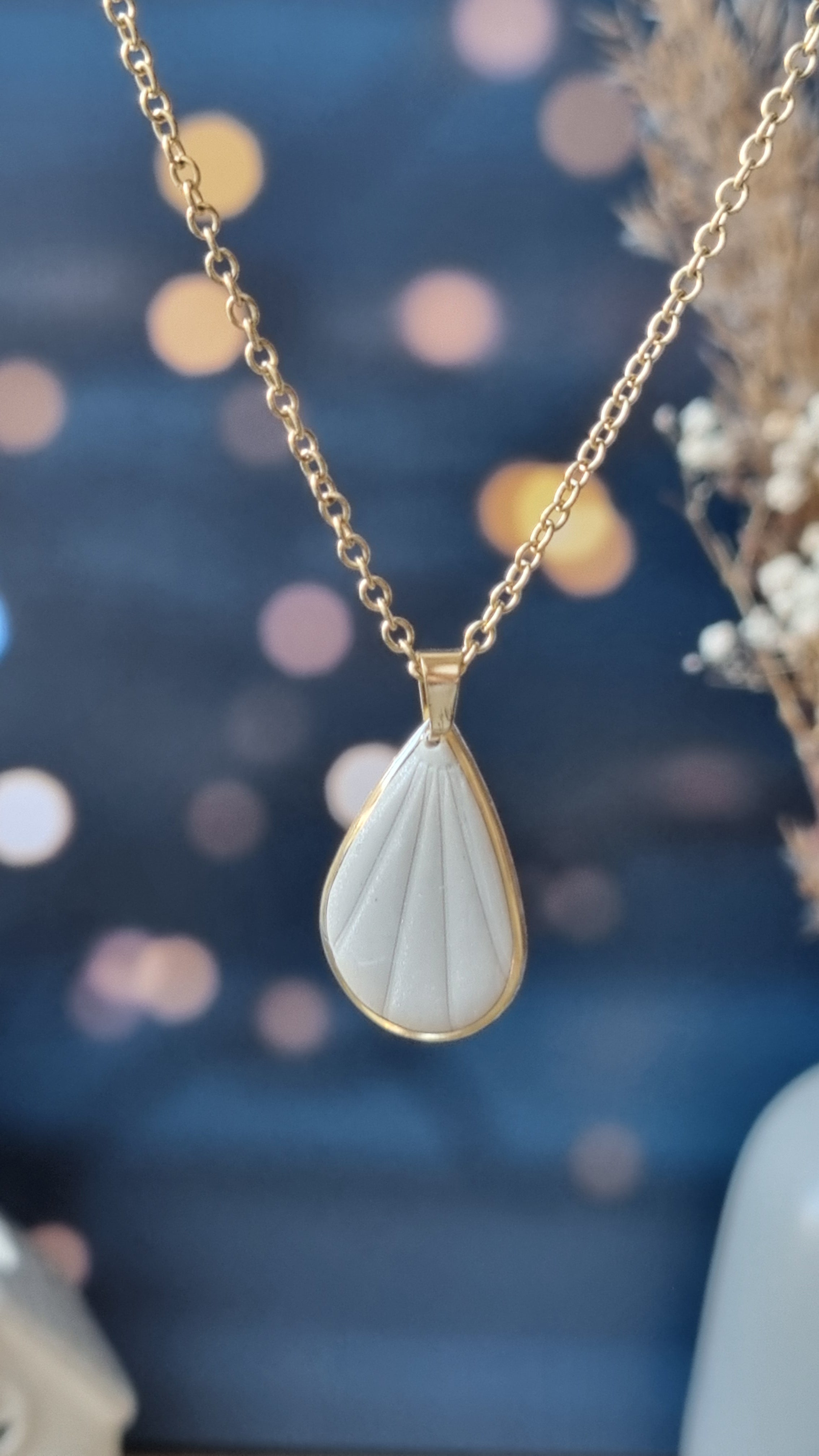 Collier Caliste petit beige