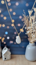 Collier Caliste grand beige