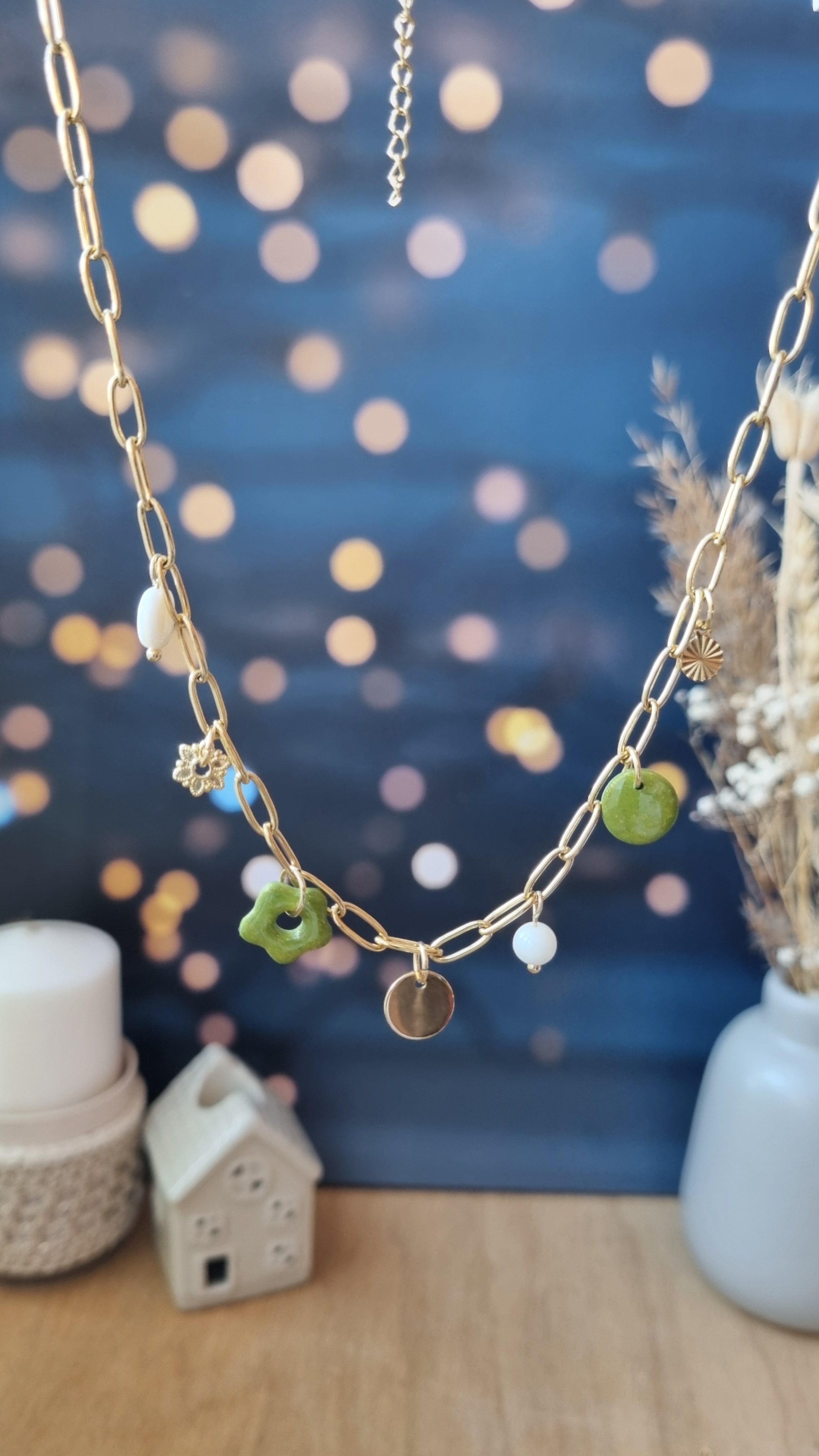 Collier Cantien vert