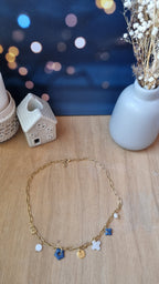 Collier Cantien bleu marine