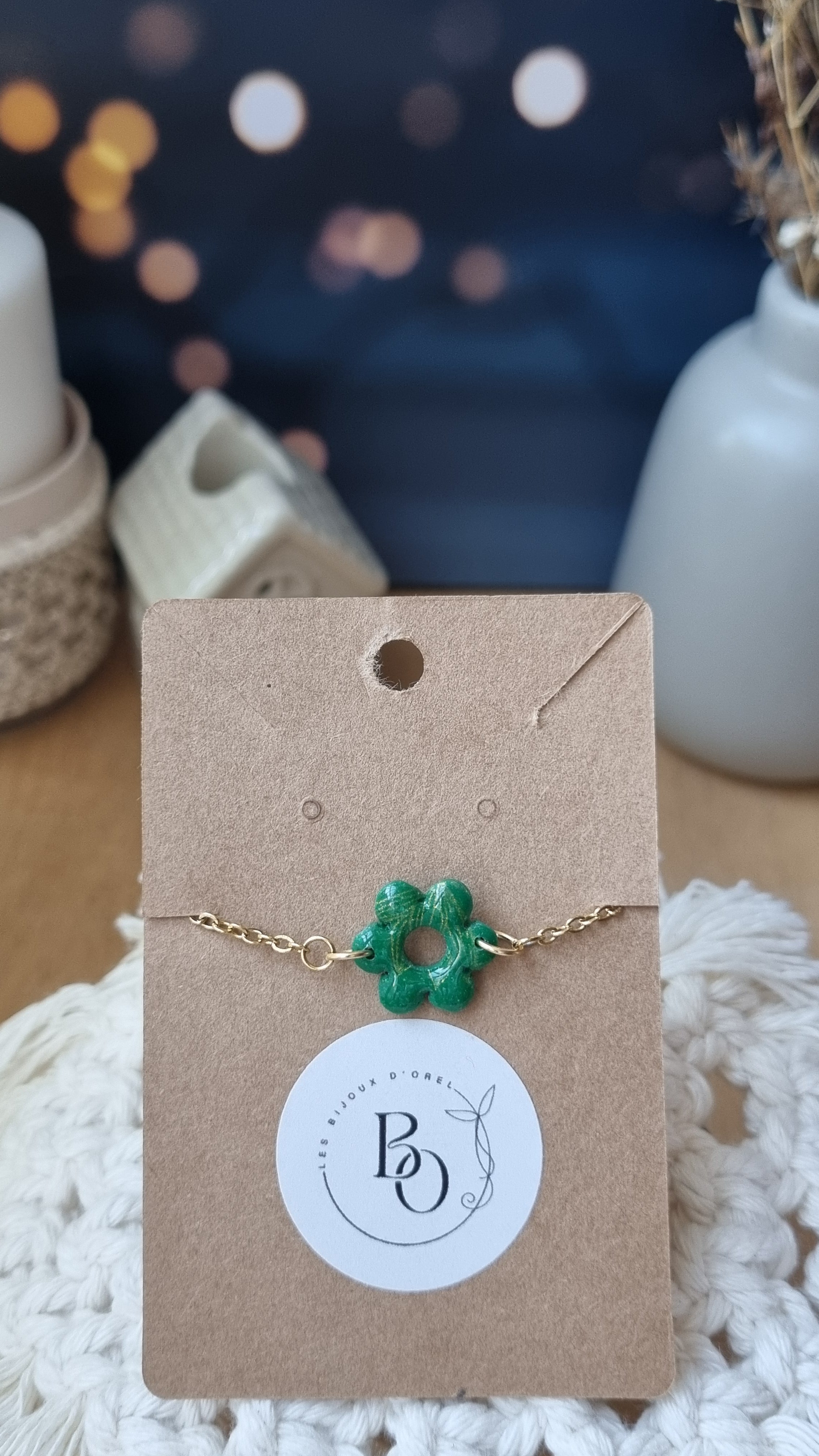 Bracelet Barthélémy vert sapin