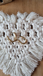 Créoles dorées ovales