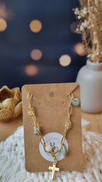 Collier Cantien vert d'eau