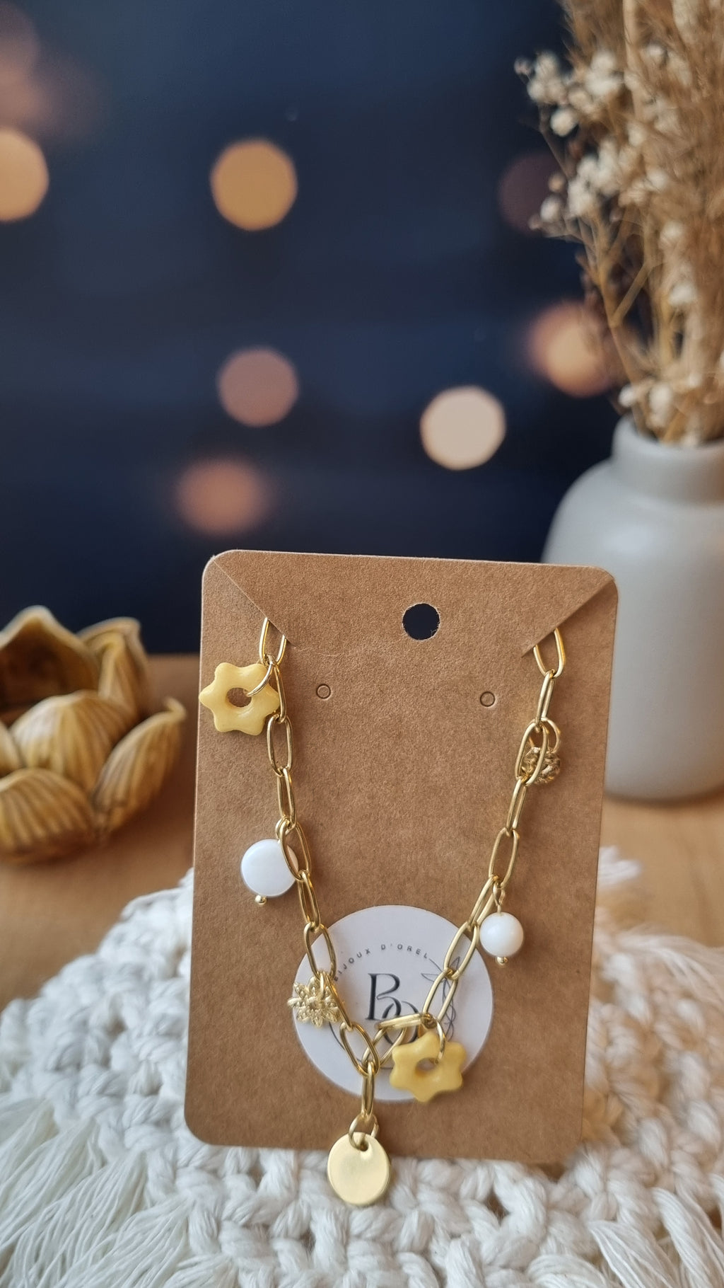 Collier Cantien jaune