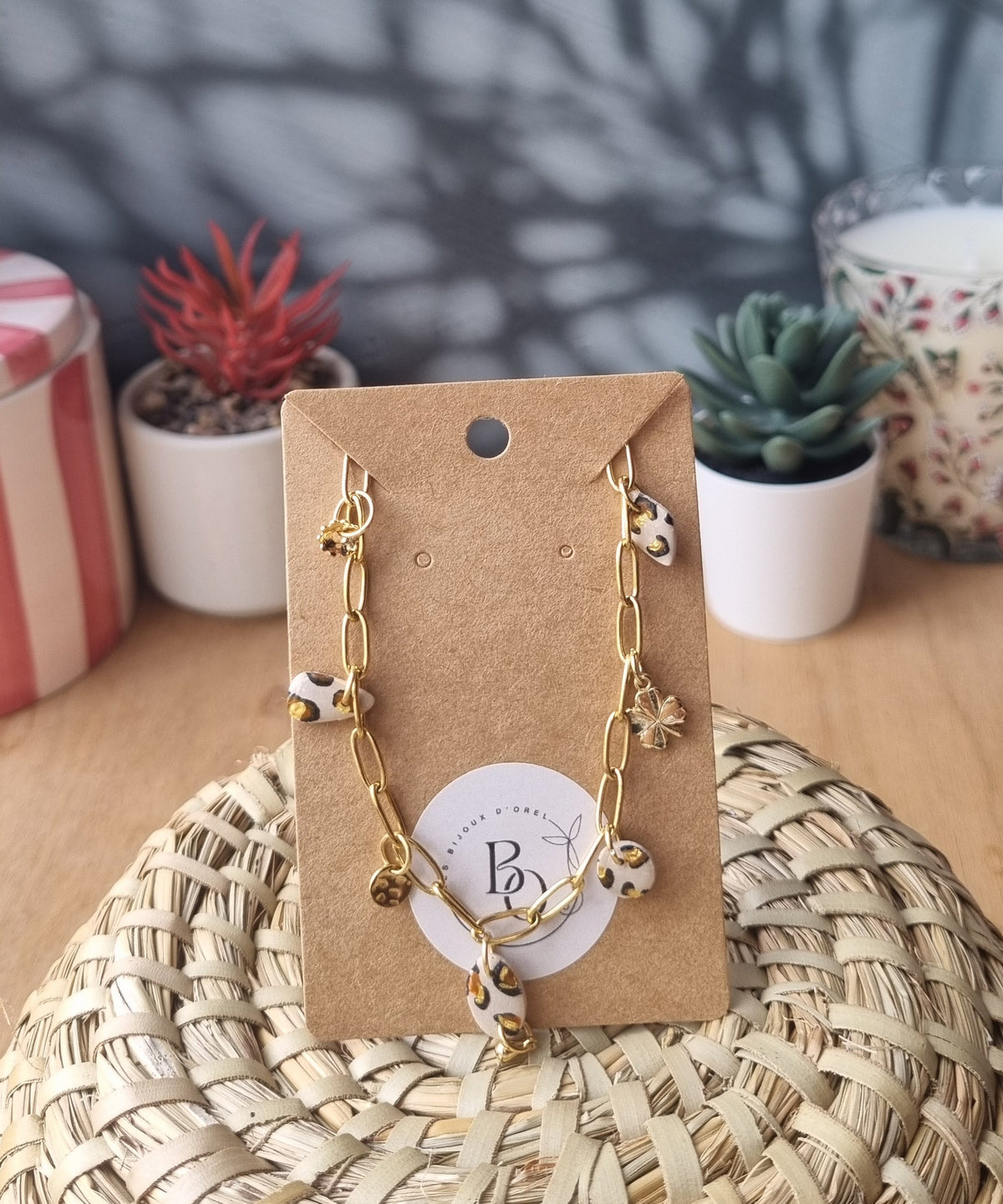 Collier Cantien léopard