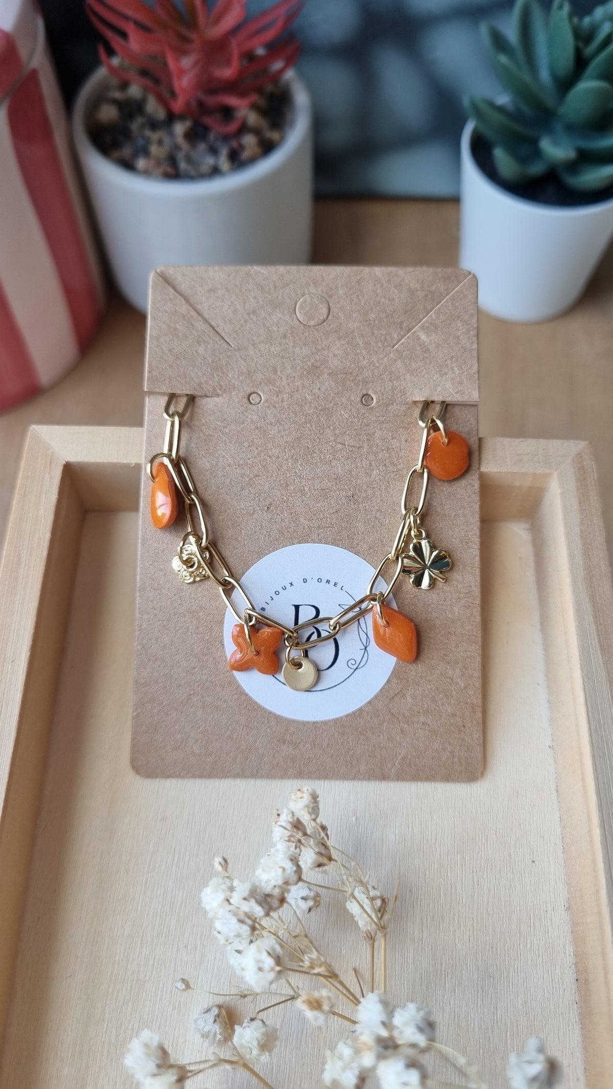 Bracelet Baruck terracota (orange)